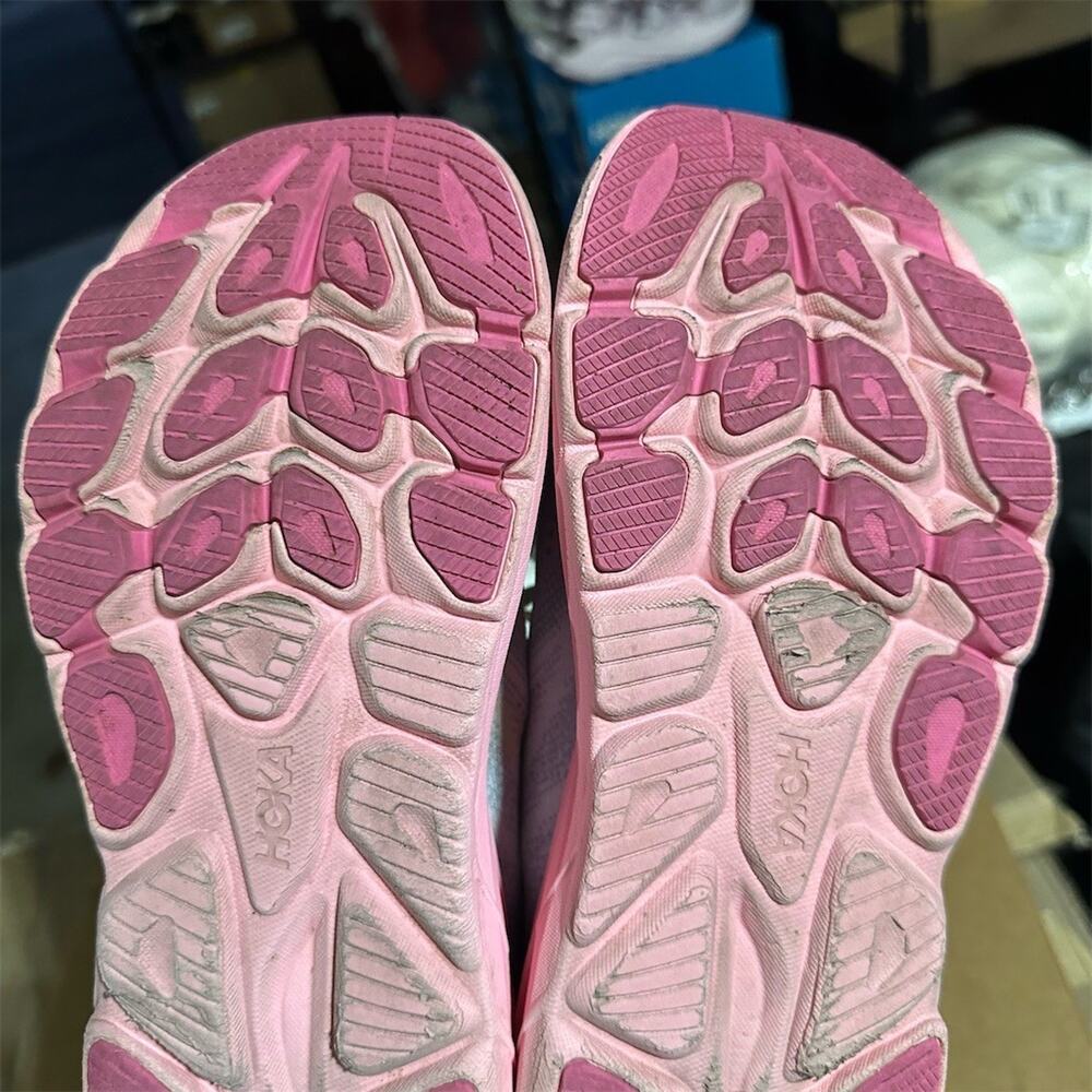 HOKA Clifton 10 Women's Running Shoes Overcast/Petal Gray Pink Size 8B - Picture 10 of 11